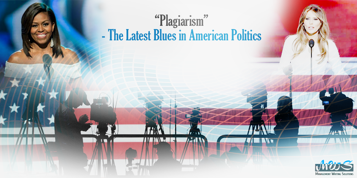 “Plagiarism” - The Latest Blues in American Politics